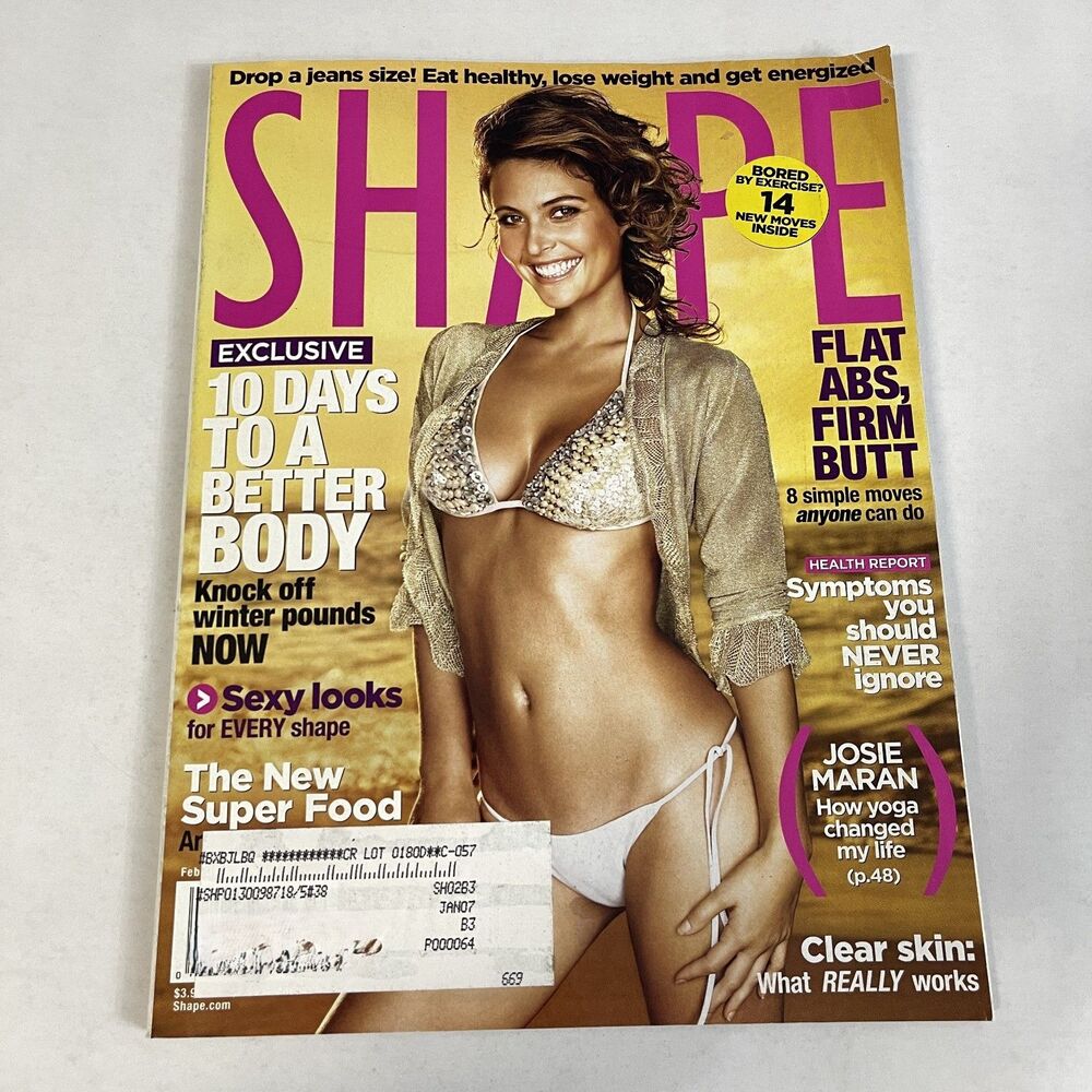 Shape Magazine Joe Weider February 2006 Josie Maran Body Winter Pounds‎ Abs Butt